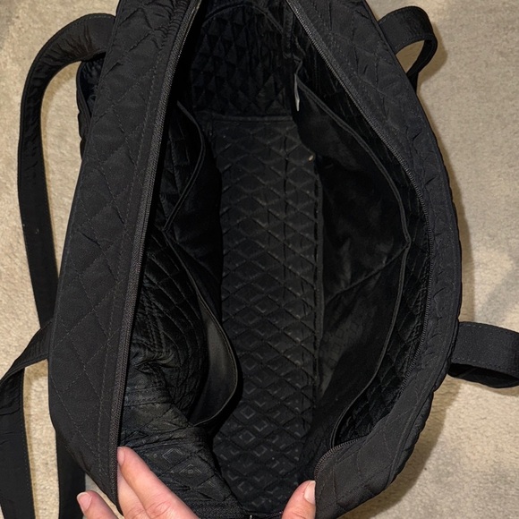 Vera Bradley Black Quilted Diaper Bag - Picture 6 of 11